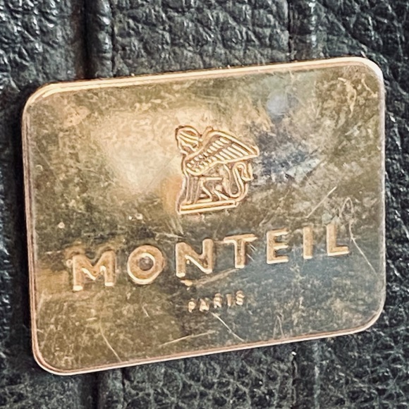 Monteil Paris Logo Black Bucket Drawstring Bag - Picture 10 of 14